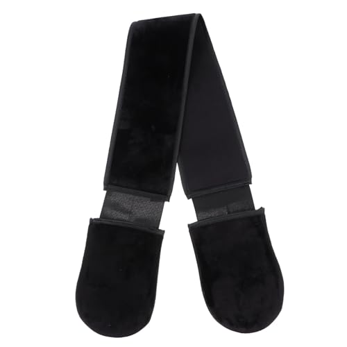 VINTORKY 1 Stück Peeling Badetuch mit Handschuh Handliches Dusch und Massagezubehör für Effektive Körperreinigung und Angenehme Badeerlebnisse Schwarz Riemen für Rückenpflege von VINTORKY