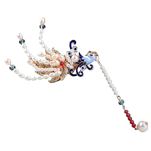 VINTORKY 1 Stück Retro Haarklammer mit Perlen und Chinesischer Haarschmuck für Damen und Mädchen für Hochzeiten und Festliche Anlässe Langlebig und Einfach zu Tragen von VINTORKY