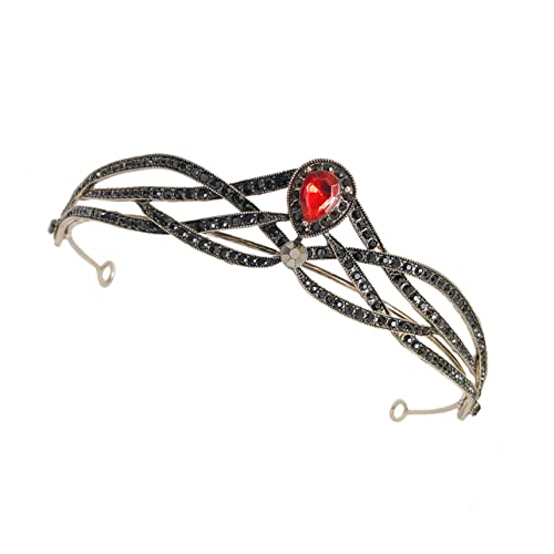 VINTORKY 1 Stück Rhinestones Hochzeit Krone für Braut Funkelnde Tiara Haarschmuck Hochzeiten Partys Cosplay und Besondere Anlässe von VINTORKY