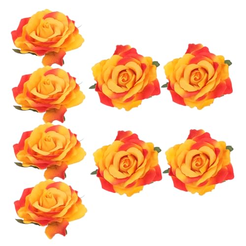 VINTORKY 10 Cm Künstliche Rose Blume Brosche Lebensechte Corsage Für Braut 8 Stücke Set Kleid Pin Elegante Bouquet Zubehör von VINTORKY