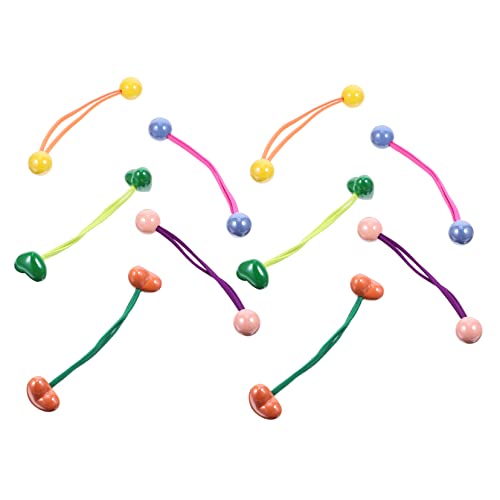 VINTORKY 10 Stück Elastische Haargummis Bunten Farben Haarseile für Mädchen Ponytail Halter Süße Haaraccessoires für Geburtstagsgeschenke Muttertag Weihnachten von VINTORKY