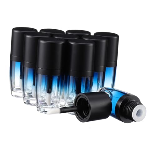 VINTORKY 10 Stück Frosted Gradient Lip Gloss Tuben Leichte Abs Mini Lippenbalsam Behälter Kompakt Nachfüllbar für Reisen Geschäft Tägliche Nutzung von VINTORKY