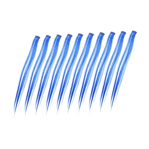 VINTORKY Farbige Clip-haarverlängerungen Für Frauen – 10 Stück Glatte Synthetische Haarverlängerungen Einfach Anzuwenden Und Bequem Verleihen Volumen Und Fülle von VINTORKY