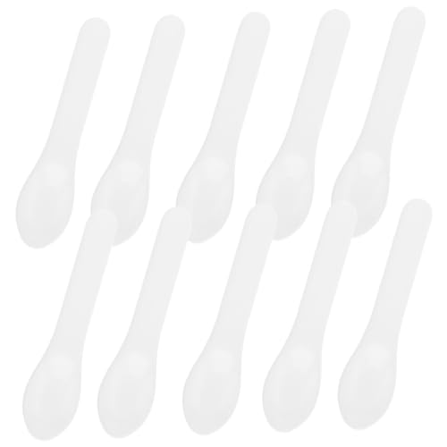 VINTORKY 10 Stück Teiliges Kosmetik Spatel Löffel aus Robustem Kunststoff Kleine Dosierlöffel für Creme Wiederverwendbar und Leicht zu Reinigen für DIY Hautpflege Make Up und Reisegebrauch von VINTORKY