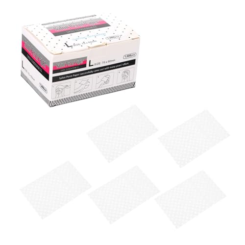 VINTORKY 1000 Blatt Perm Papier Wickeln Streifen Friseur Dauerpapier Wickelt Perm End Wraps Haar Dauerwelle Gewebe Haar Dauerwelle Papier Lockenpapier Für Haare Lockig Barbier Werkzeug Weiß von VINTORKY