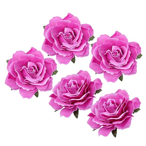 VINTORKY 10CM Stoff Rose Haarclip Blumenbrosche Für Hochzeitskleid Lifelike Corsage Haarschmuck Für Bräute Und Besondere Anlässe von VINTORKY
