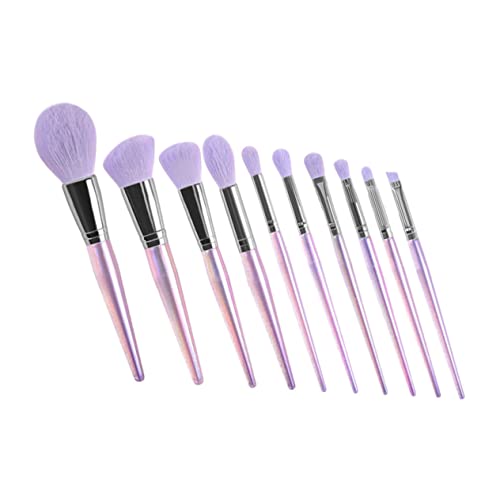 VINTORKY 10Stücke Teiliges Tragbares Make Up Pinselset für Damen Multifunktionale Kosmetikpinsel mit Weichen Borsten für Foundation Lidschatten von VINTORKY