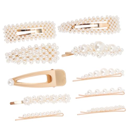 VINTORKY 10stücke Teiliges Perlen-haarspangen Für Frauen Elegante Haarclips Für Hochzeiten Partys Und Alltag Delikate Haarschmuck-accessoires Für Einen Einzigartigen Look von VINTORKY