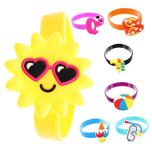 VINTORKY 10stücke Entzückende Cartoon Armbänder Für Junge Mädchen Spielzeug Aus Silikon Bunte Handgelenk Riemen Für Partys Und Events von VINTORKY