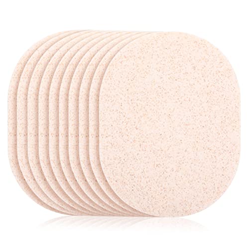 VINTORKY 10stücke Peeling-gesichtsschrubber Gesichtsschwamm Wiederverwendbar Kompakt Für Haushalt Reise Hautreinigung Porenpflege Ölentfernung Make-up-entferner Gesichtswaschschwamm Haushal von VINTORKY
