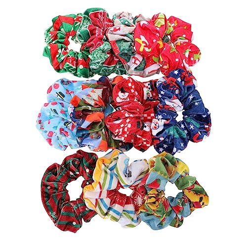 VINTORKY 11stücke Teiliges Weihnachts-haarband Flanell Elastische Haargummis Für Damen Für Festliche Frisuren Süßes Design Gemütlich Und Warm Für von VINTORKY