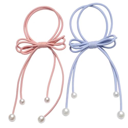 VINTORKY 12 Stück Haargummis Mit Schleife Dehnbares Haarimitat Für Frauen Und Mädchen Pferdeschwanzhalter Haargummi Haarseil Schleife Haargummi Mädchen Haar-accessoires Zufällige Farbe von VINTORKY