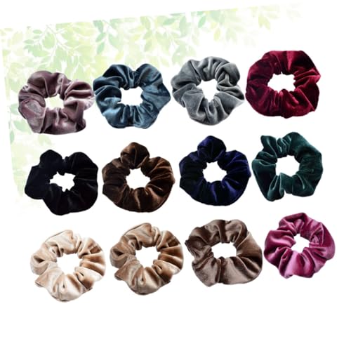 VINTORKY 12stücke Teiliges Farbige Haargummis Für Damen Und Mädchen Elastische Haarbänder Für Pferdeschwänze Haaraccessoires Für Jeden Anlass von VINTORKY