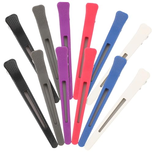 VINTORKY 12 Stück Haarspangen Kunststoff Haarklammern Friseurzubehör für Damen Leichte Stabile Duckbill Clips für Professionelles Styling Haarschneiden Make up Halten Haare Zufällige Farbe VINTORKY 12 Stück Haarspangen Kunststoff Haarklammern Friseurzubehör für Damen Leichte Stabile Duckbill Clips für Professionelles Styling Haarschneiden Make up Halten Haare Zufällige Farbe von VINTORKY