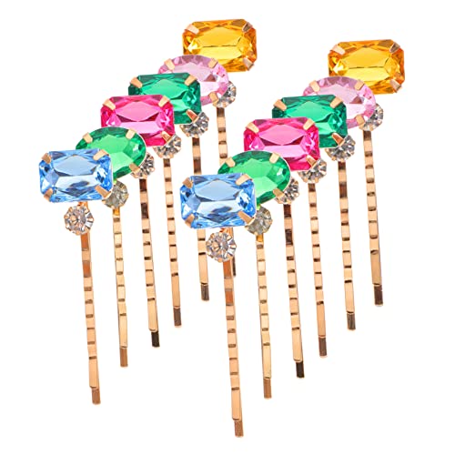 VINTORKY 12stücke Acryl Strass Haarspangen Clips Bobby Pins Frauen Haar Styling Pins von VINTORKY