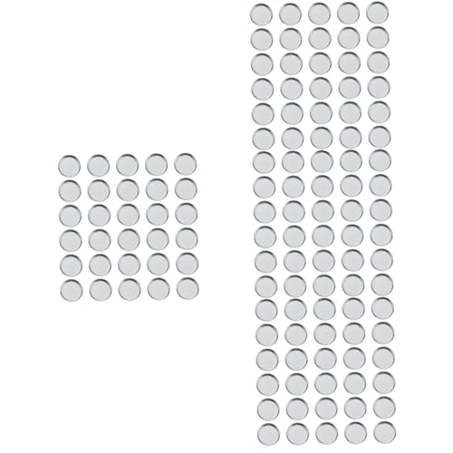 VINTORKY 120 Stk Leere Lidschattenpfännchen Leerer Make-up-behälter Quadratische Grillpfanne Reise-make-up-palette Mini-textmarker Leerer Lidschatten Leerer Textmarkerbehälter Silver Eisen von VINTORKY