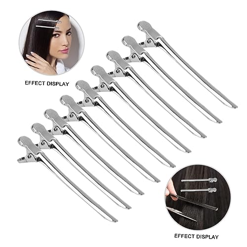 VINTORKY 12stücke Edelstahl Friseurklammern Haarklammern Entenschnabel-haarnadeln Enge Klammern Zum Haareschneiden in Tasche Für Frauen von VINTORKY