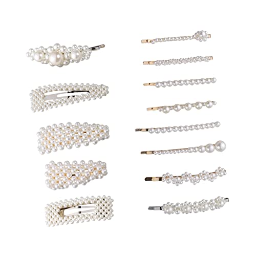 VINTORKY 13stücke Teiliges Haarspangen Für Mädchen Perlenschmuck Haarklammern Für Alltag Partys Und Besondere Anlässe Leicht Und Haltbar Perfektes Accessoire Für Jedes Haarstyling von VINTORKY