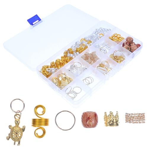 VINTORKY 158stücke Haarschmuck Ringe Für Dreadlocks Und Zöpfe Hochwertige Haardekoration Vielseitig Einsetzbar Für Partys Hochzeiten Und Fotoshootings von VINTORKY