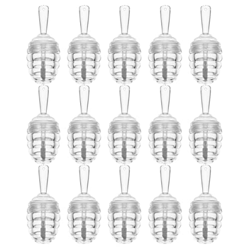 VINTORKY 15stücke Honigtopf-förmige Nachfüllbare Lipgloss-behälter Plastik Lip Balm Tube Für Lippenpflege Make-up Und Aufbewahrung Transparentes Design von VINTORKY