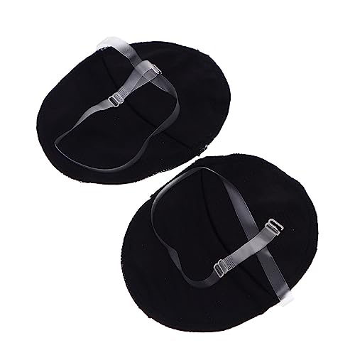 VINTORKY 1 Paar Wiederverwendbare Achselschweißpads aus Baumwolle Unsichtbare Schweißschutzpads für Damen und Herren Verstellbare Schultergurt Saugfähige Waschbare Unterarm Pads von VINTORKY