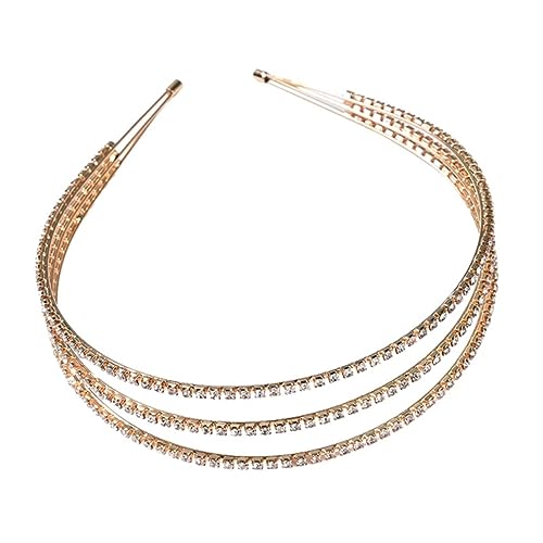 VINTORKY Creolen-stirnband Künstliches Dreilagiges Strass-haar-accessoire Für Frauen Für Hochzeit Abendparty Abschlussball VINTORKY Creolen-stirnband Künstliches Dreilagiges Strass-haar-accessoire Für Frauen Für Hochzeit Abendparty Abschlussball von VINTORKY
