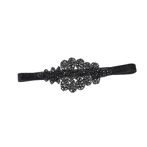 VINTORKY Braut-Tiara 1Stk Strass-Stirnband Haarschmuck für Frauen Hochzeit Stirnband Haarband Haargummi 1920er Stirnband Retro-Flapper-Stirnband empfindlich Kopfbedeckung schmücken von VINTORKY