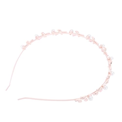 VINTORKY 1Stück Barocke Blattform Haarreifen für Damen Eleganter Kopfschmuck mit Perlen für Partys und Besondere Anlässe Zartes Design für Mädchen und Bräute von VINTORKY