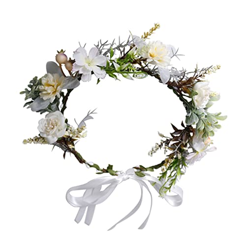 VINTORKY 1stück Imitation Flower Headband Für Hochzeiten Brautfrisuren Und Partys Leichte Blumenhaarschmuck Für Mädchen Und Damen Für Fotografie Und Cosplay von VINTORKY