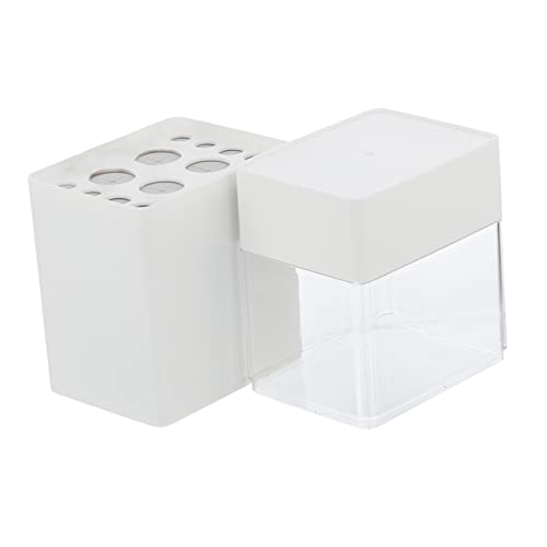 VINTORKY 1Stück Desktop Makeup Pinselhalter Staubdichter Aufbewahrungsbehälter Für Kosmetische Bürsten Ordnungssystem Für Augenbrauenstifte Und Makeup Zubehör Transparent von VINTORKY