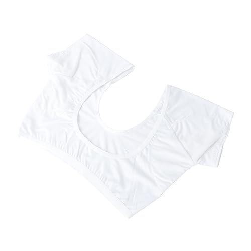 VINTORKY 1Stück Schweißschutz Weste für Atmungsaktive und Bequeme Achselpads Weiß Wiederverwendbare und Waschbare Unterwäsche für Effektiven Schutz vor Schweißflecken von VINTORKY