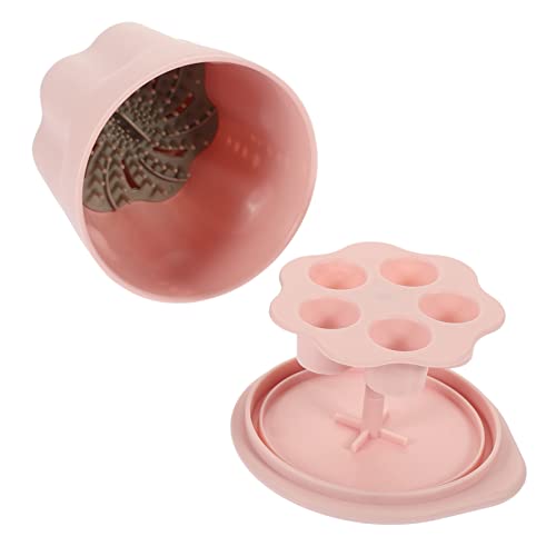 VINTORKY 1satz Kosmetik Pinsel Reinigungsset Professionelle Makeup Pinsel Reinigungsmatte Mit Schrubber-schale Für Effektive Reinigung Von Lidschatten Und Augenbrauenpinseln Tragbar Und von VINTORKY