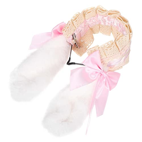 VINTORKY 1stück Süßes -bowknot Haarschmuckband Mit Kaninchenohren Für Mädchen Accessoire Für Cosplay Fotorequisiten Und Lolita-stil Zu Jedem Outfit von VINTORKY