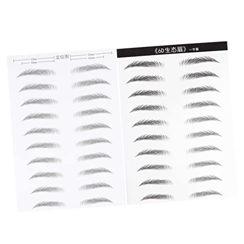 VINTORKY 2blätter Augenbrauenaufkleber Haarähnliche Simulation Bögen Wasserfest Haltbar Augenbrauen Für Frauen Augenbrauen-makeup-tools Synophridia von VINTORKY