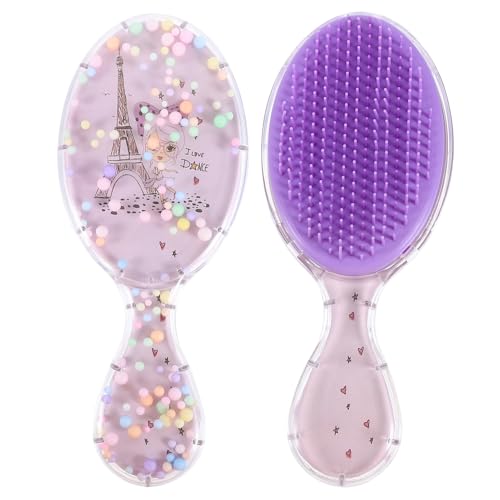 VINTORKY 2 Stcs Oval Cartoon Kamm Haarbürsten Bag Mousse Haare Nasse Entwirrung Haarbürste Haare Produkte Schnapphaarbürste Wallet Wack von VINTORKY