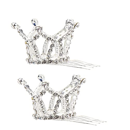 VINTORKY 2stücke Kinderkrone Haaraccessoire Für Mädchen Geburtstagsfeier Krone Haarschmuck Für Aufführungen Und Feiern Kinderfreundlich Und Langlebig von VINTORKY
