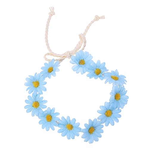 VINTORKY 2 Stück 11 Blumenhaar Brautkopfschmuck Für Die Hochzeit Sonnenblumen-haarkranz Damen-stirnband Sonnenblumen-stirnband Stirnbänder Für Mädchen Kopfbügel Gänseblümchen Hippie Strand von VINTORKY