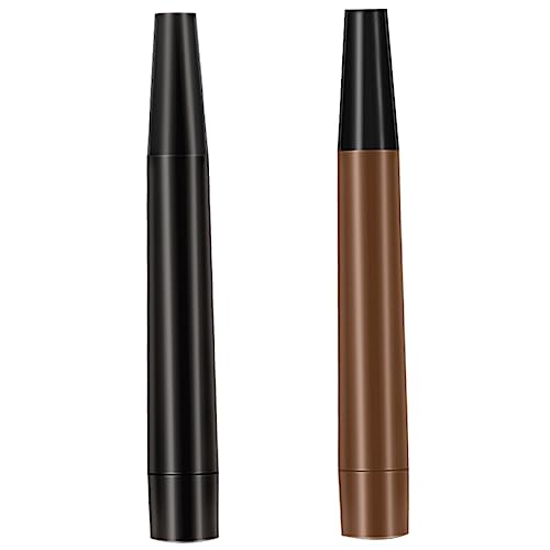 VINTORKY 2 Stück Augenbrauenstift für Damen brow tool mikrobladingstift augenbrauen stift eyebrow pencil werkzeug bleistifte Augenbrauenstift schwarz Microblading Eyebrow Bleistift Plastik von VINTORKY