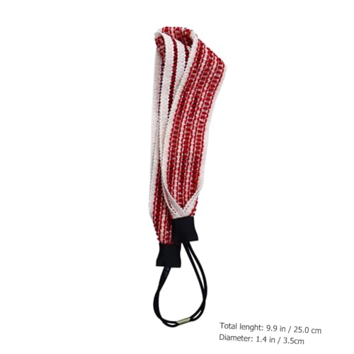 VINTORKY 2 Stück Dehnbare Haarbänder Kreuzhaarbänder für Sport Yoga Dusche Fitness und Makeup Schwarz Rot Atmungsaktiv Komfortabel Design von VINTORKY