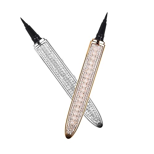 VINTORKY 2 Stück Diamant Eyeliner Haushalts Eyeliner Make Up Zubehör Selbstklebende Eyeliner Wasserdichte Eyeliner Augenfutterstifte Kosmetikzubehör Schweißfeste Eyeliner von VINTORKY