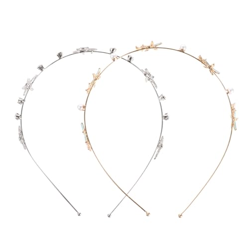 VINTORKY 2 Stücke Modisches Seestern Haarreif Strass Kopfprop für Frauen Hochzeit Kopf Schmuck VINTORKY 2 Stücke Modisches Seestern Haarreif Strass Kopfprop für Frauen Hochzeit Kopf Schmuck von VINTORKY