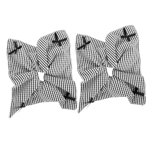 VINTORKY 2 Stück Großes Haargummi mit Schleife Stoff Elastisches Haarband Damen Mädchen Modisches Styling Weiches Langlebiges Material für Dickes Haar Eleganter Look von VINTORKY