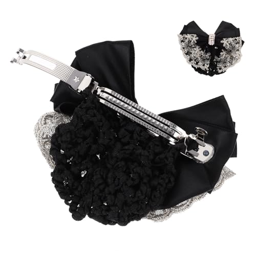 VINTORKY 2stücke Haarnetz Haarspange Haarknoten Abdeckung Damen Haarknotenhalter Clip Einfach Anstecken Schlichtes Design Für Büro Und Kleidung von VINTORKY