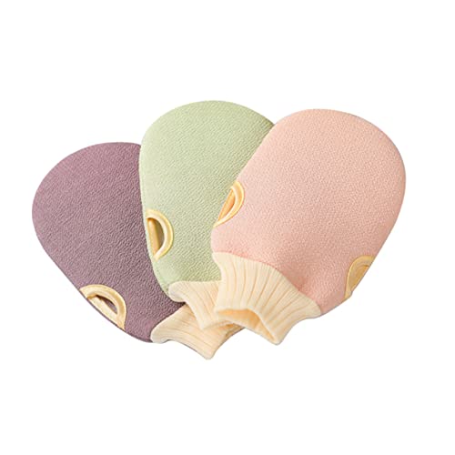 VINTORKY 2 Stück Peelinghandschuhe Exfolierende Duschhandschuhe für Körpermassage für und Männer Sanfte für Hauttypen Sanftem Grün von VINTORKY