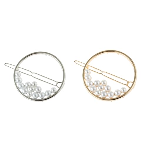VINTORKY 2 Stück Teiliges Runde Haarklammern mit Perlenbesatz Hohle Haarspangen aus Eleganter Haarschmuck für Damen Rutschfest und Stilvoll für Besondere Anlässe VINTORKY 2 Stück Teiliges Runde Haarklammern mit Perlenbesatz Hohle Haarspangen aus Eleganter Haarschmuck für Damen Rutschfest und Stilvoll für Besondere Anlässe von VINTORKY