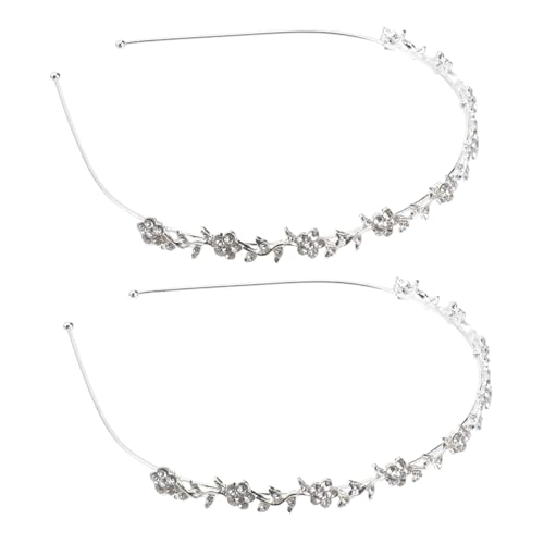 VINTORKY 2 Stücke Imitation Crystal Haarband für Haarschmuck mit Funkelnden Rhinestones Partys Hochzeiten und Besondere Anlässe von VINTORKY