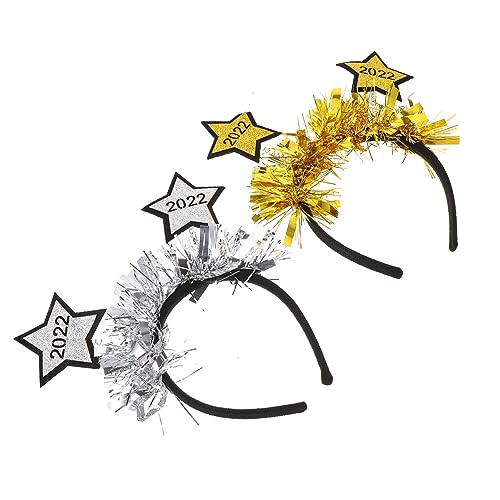 VINTORKY 2 Stücke Kopfschmuck Für Silvester Party in 2022 Sternummer Design Haarreihner von VINTORKY