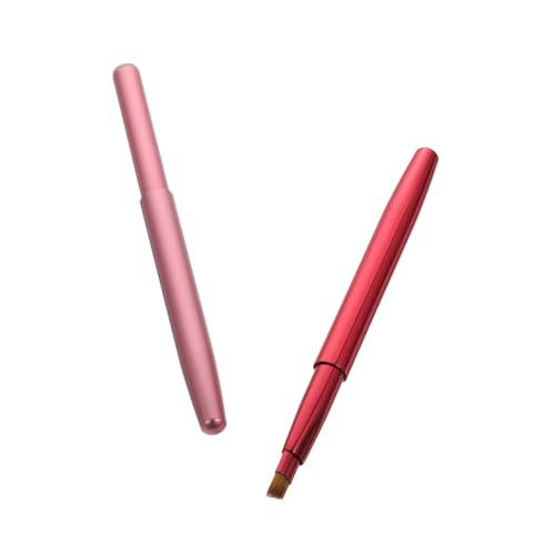 VINTORKY 2 Stücke Make Up Pinselset Lidschatten und Concealer für Damen Praktische Kosmetikpinsel für Anfänger Flexibles Lippen Make Up Tool für Hauttypen von VINTORKY