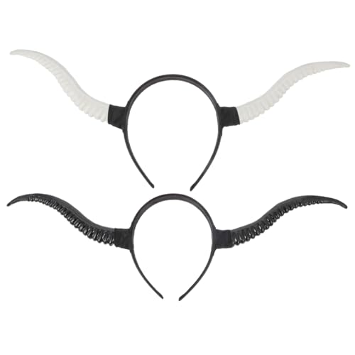 VINTORKY 2stücke Antelope Horn Haarbänder Lustige Fotografie Requisiten Für Cosplay Halloween Und Kostümpartys Leichte Und Bequeme Tierhorn Haarschmuck Sets von VINTORKY