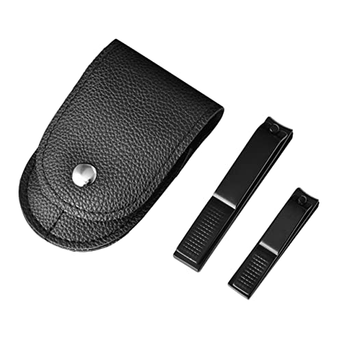 VINTORKY 2stücke Teiliges Maniküre-werkzeug-set Aus Für Fingernägel Und Zehennägel Mit Nagelknipser-werkzeug Und Lederetui Geeignet Für Männer Und Frauen von VINTORKY